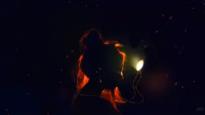 黑暗中靓丽的你