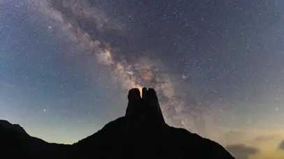 永州三分石星空