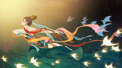 中国风国潮洛神