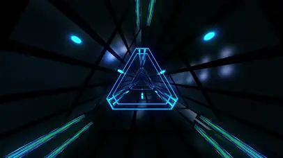 4K科幻霓虹隧道