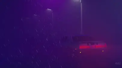 雨中汽车