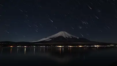 富士山星空