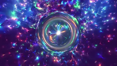 五彩光球