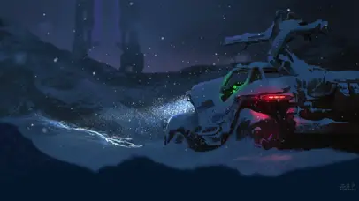 雪天车祸