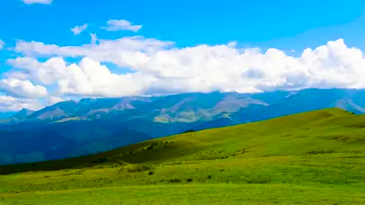 草原蓝天白云延时