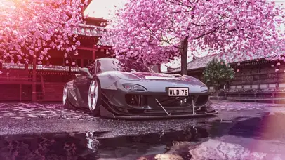RX-7马自达樱花