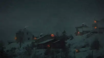 挪威的雪夜