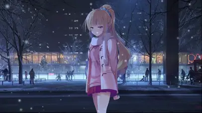 冬雪少女