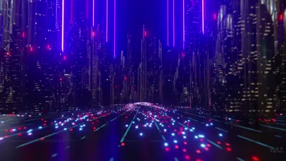 未来科技炫丽光线场景