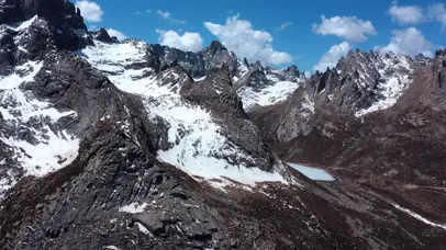 4k莲宝叶则风景区扎尕尔湖自然