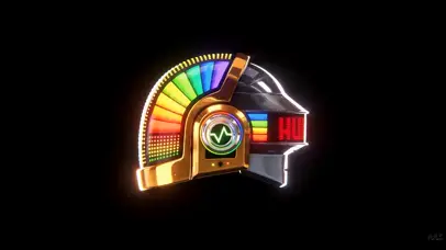 赛博朋克炫酷头盔