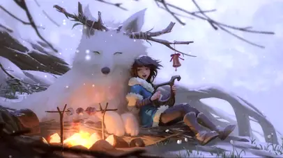 篝火雪狐