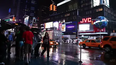 纽约的雨天