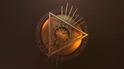 4K抽象金属可视化音乐