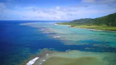 航拍美丽的海洋