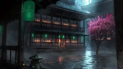 4K古寺雨