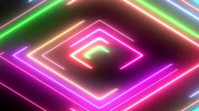 炫酷霓虹灯舞台动态