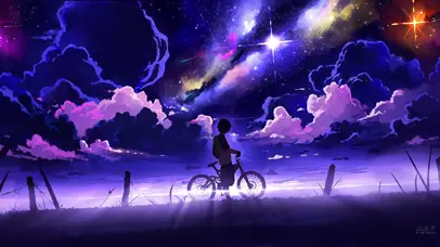 旅途的夜空