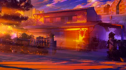 晚霞之景