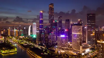 火烧云夜景