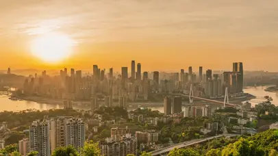 8k重庆渝中区CBD地标城市