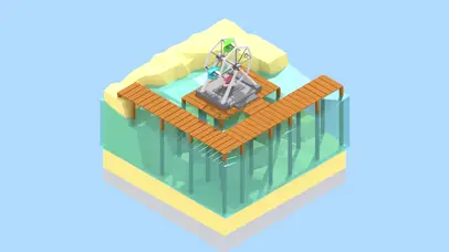 低多边形 游乐场