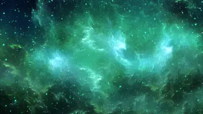 4k绿色星云