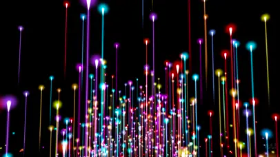 彩色放松彗星柱环