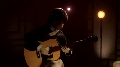 古风吉他美少女（高清国风）