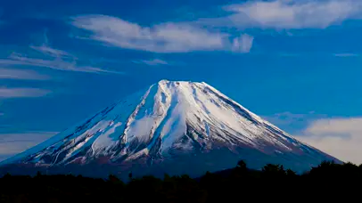 4K美丽富士山