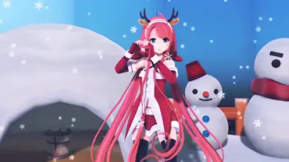 MMD雪花少女