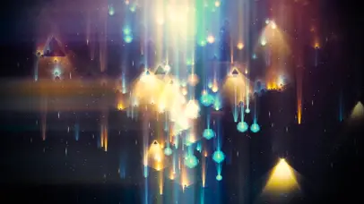 4k星光粒子几何