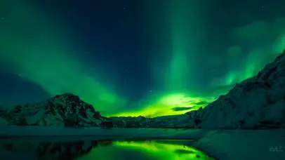 【4K】实拍绚丽多彩的北极光