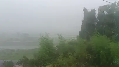 3秒前，前面的土地被雷劈了