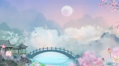 中国风浪漫唯美水墨画