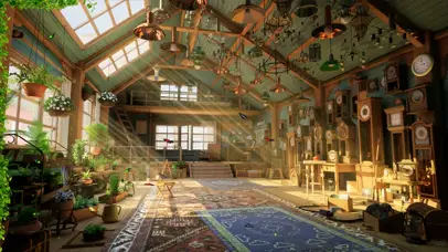 4k午后阁楼仓库