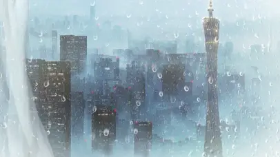 宁静-雨天城市