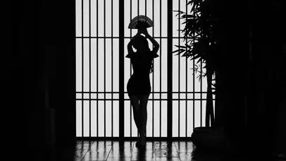 抚媚撩人旗袍汉服美女