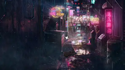 红灯区夜店小巷朋克唯美