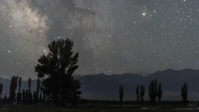 4K延时震撼星空超大银河