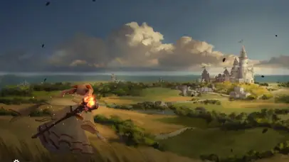 草原古堡上的魔法少女