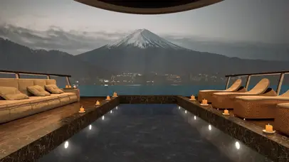 雨天富士山