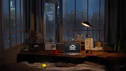 暴雨天纽约豪华公寓