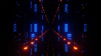 科幻太空船隧道