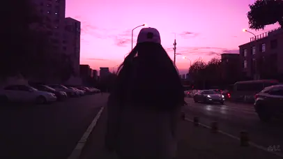 4K女孩特写逆光