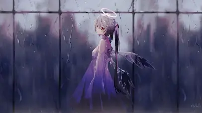 雨天淋湿的天使