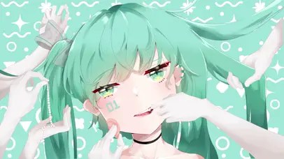 梳妆的初音