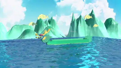 中国风国潮三维龙舟端午节