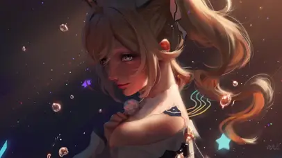 水珠唯美少女