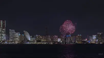 美丽的烟花城市